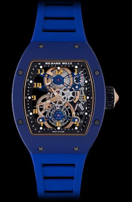 Review Richard Mille RM 17-02 Manual Winding Tourbillon ATZ Ceramic Blue Replica Watch